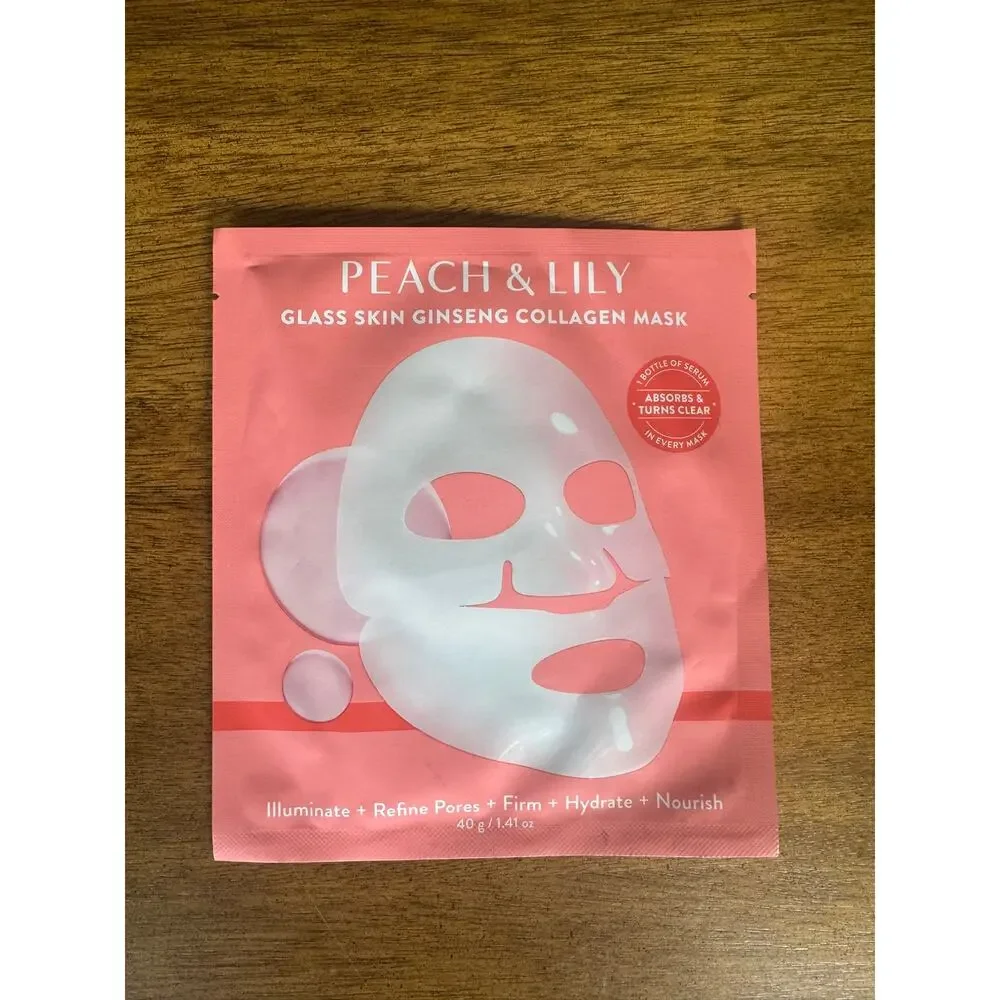 NWT Peach & Lily Glass Skin Ginseng Collagen Mask 40g Korean Skincare